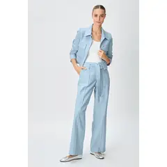IO - Pantalon Celeste Mujer