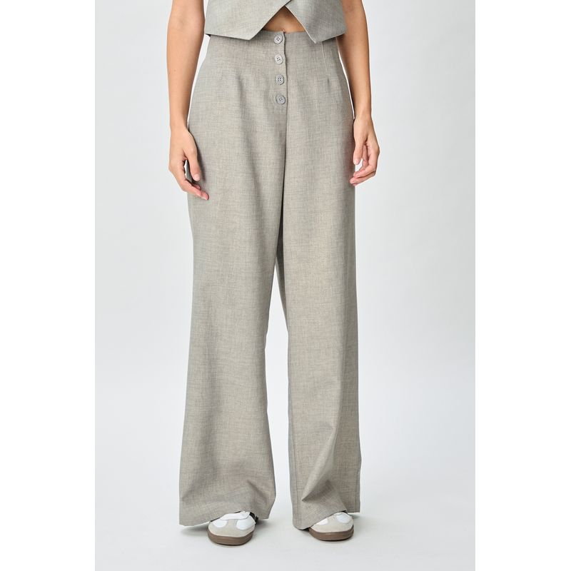 IO - Pantalon Liso Gris iO
