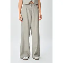 IO - Pantalon Gris Mujer