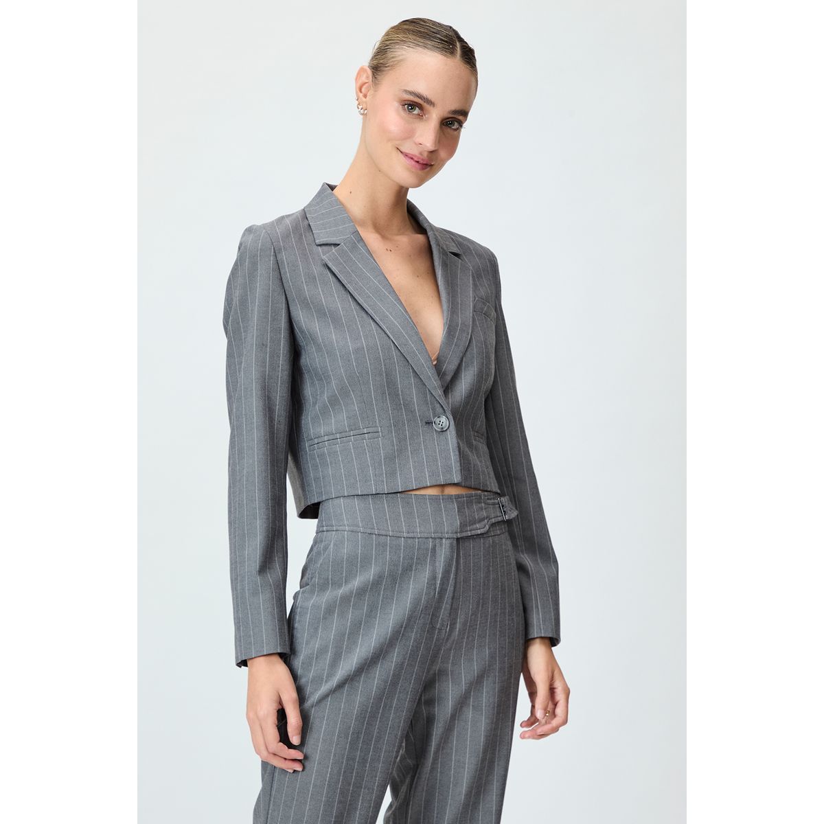 IO - Blazer Gris Marengo Mujer Io