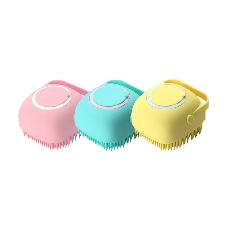 GENERICO - Cepillo De Baño Perro Y Gato Con Dispensador Automatico