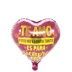 GENERICO - GLOBO METALICO 18' TE AMO PARA SIEMPRE X5O UNI