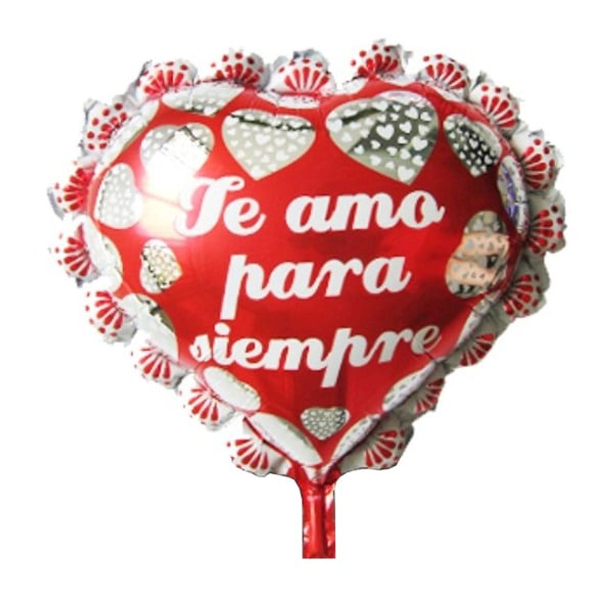 GENERICO - GLOBO METALICO 23 CORAZON TE AMO PARA SIEMPRE D X1 UNI