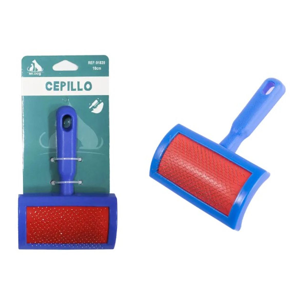 GENERICO - Cepillo Con Agujas Finas 10Cm Para Mascotas