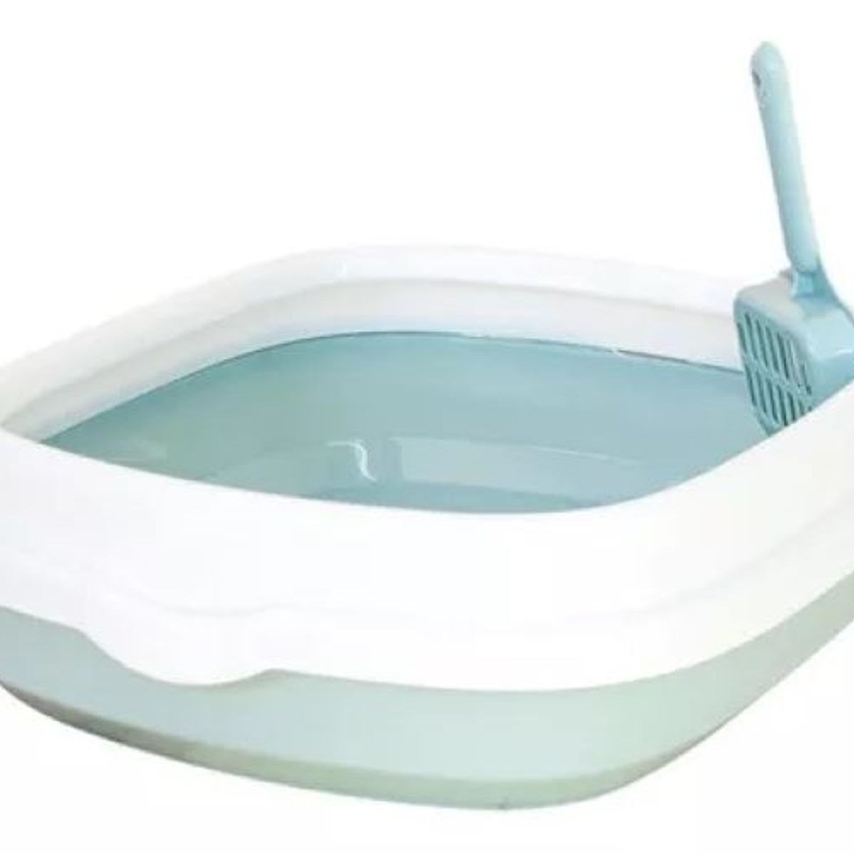 GENERICO - Arenero Para Gatos Con Pala Recogedora Pequeña 40x33x12 Cm