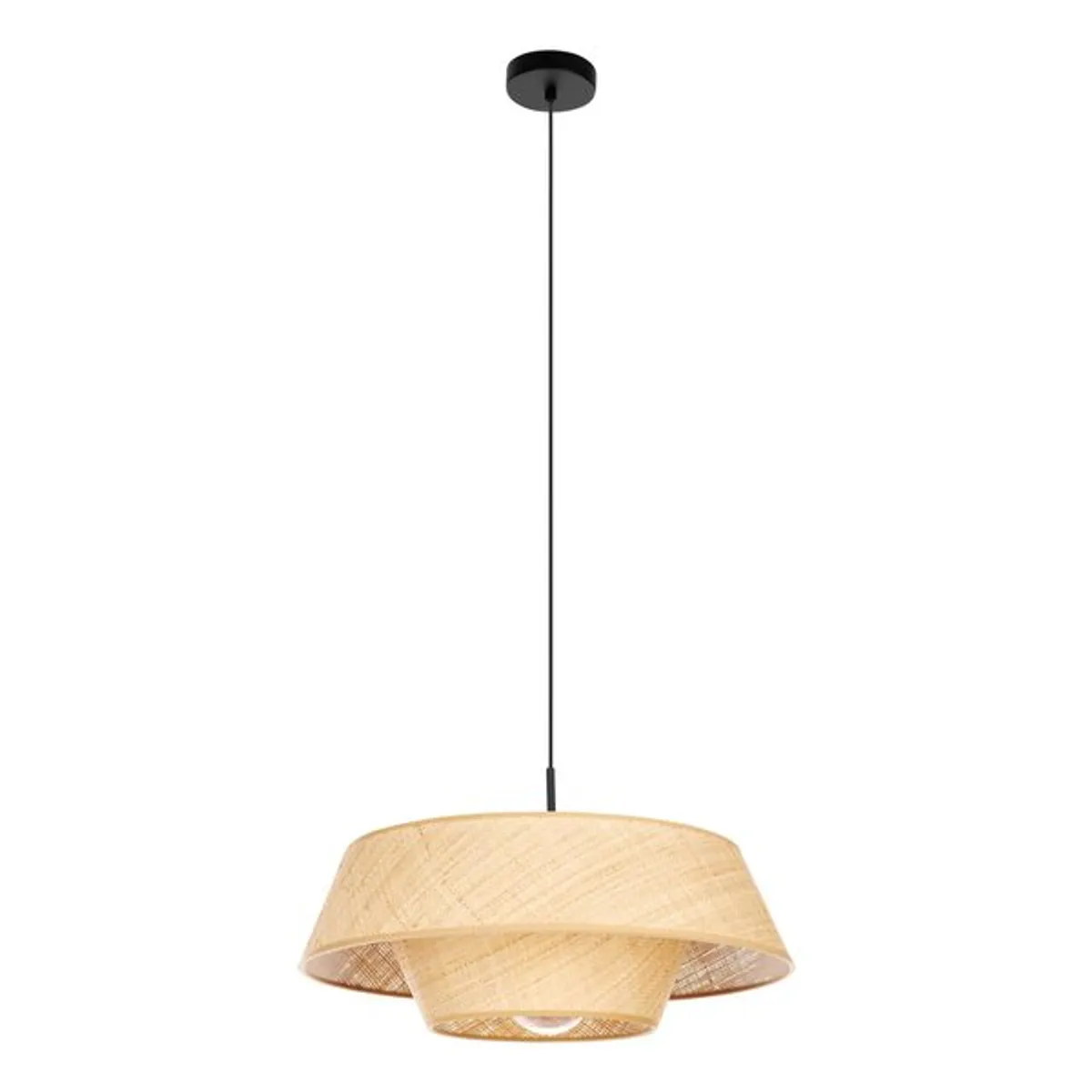 EGLO - Lámpara Colgante Marford Acero Beige E27 1X60W IP20 Cod44096