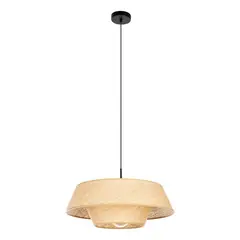 EGLO - Lámpara Colgante Marford Acero Beige E27 1X60W IP20 Cod44096