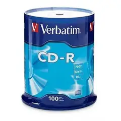 VERBATIM - Pack Cds Grabables Disco 100u Cd-r 700 Mb 80 Minuto