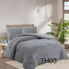 GENERICO - Cubrecama de Invierno Sherpa con Chiporro 2 Plazas. TH03