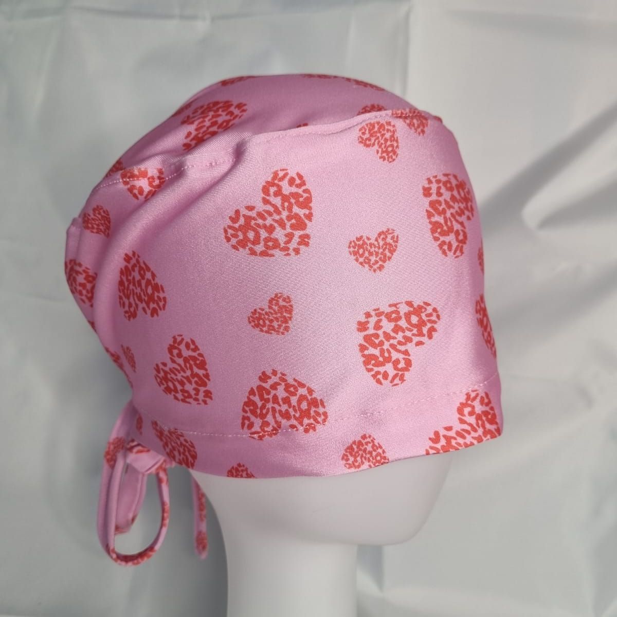 EL ESPACIO DE TOMMY - Gorro Clínico Lycra Rosado corazones