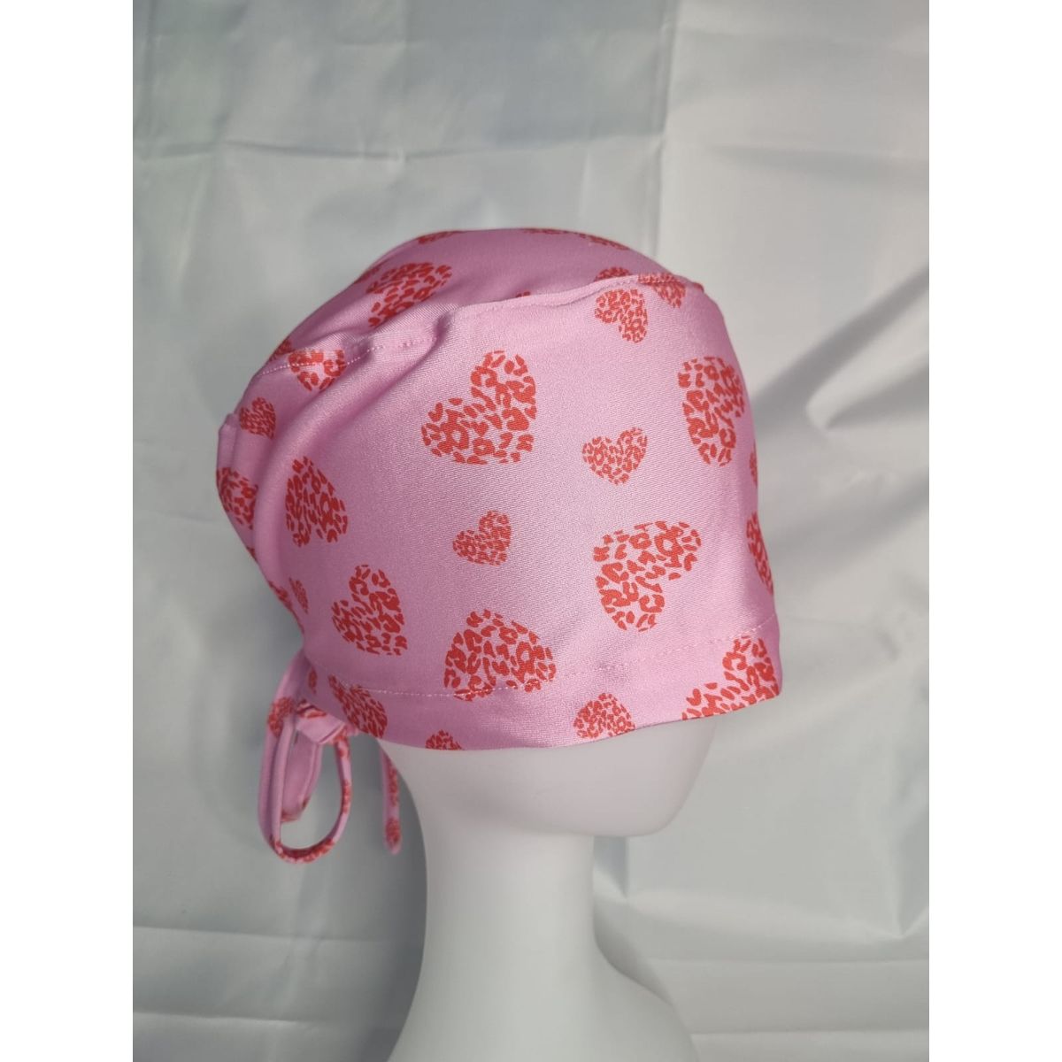 EL ESPACIO DE TOMMY - Gorro Clínico Lycra Rosado corazones