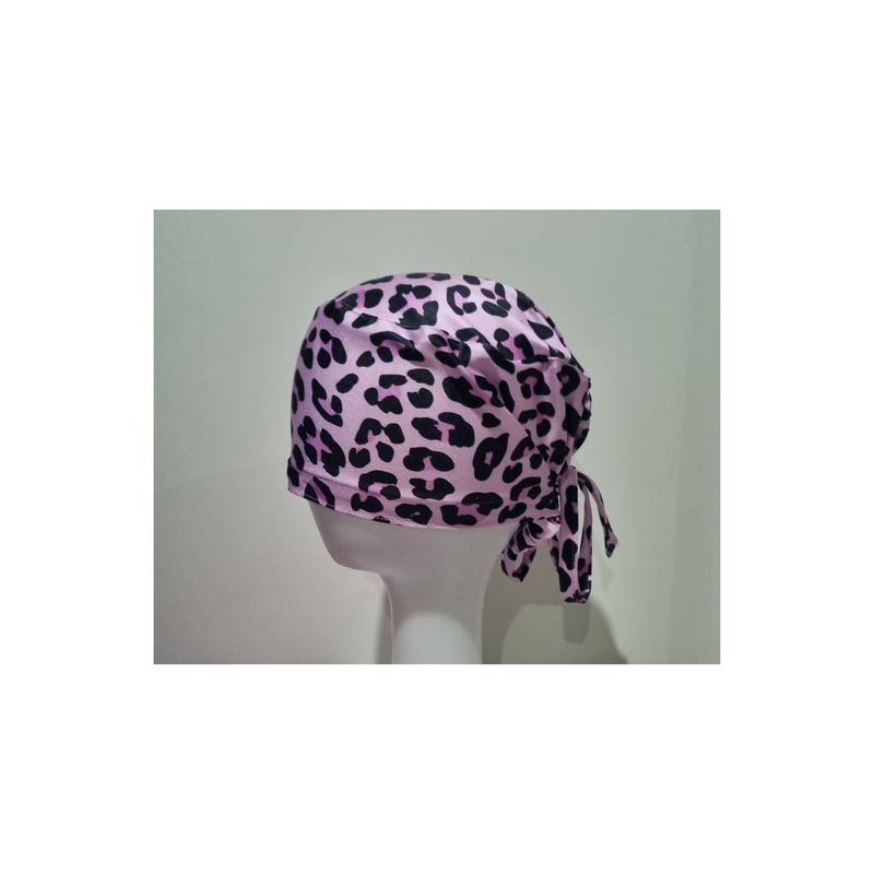 EL ESPACIO DE TOMMY - Gorro Clínico Animal Print Lila con Negro