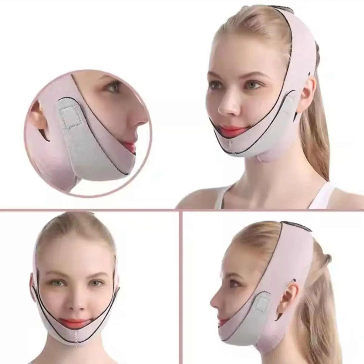 GENERICO - Faja Facial Reductora De Papada Faja Mentonera Mejillas