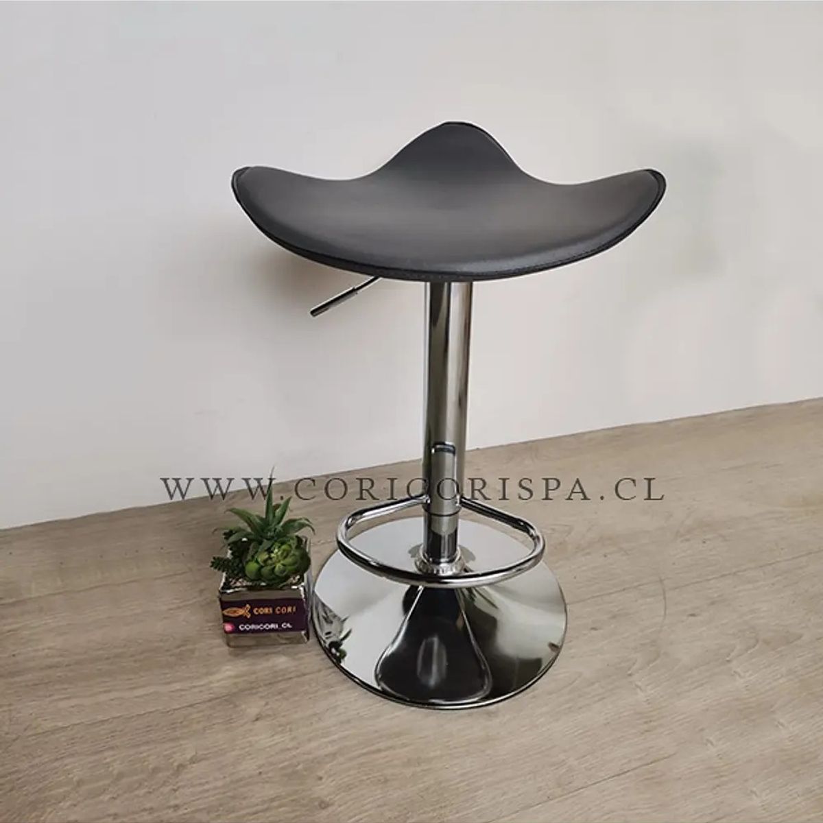 CORI CORI - Piso Bar de Altura Regulable Negro