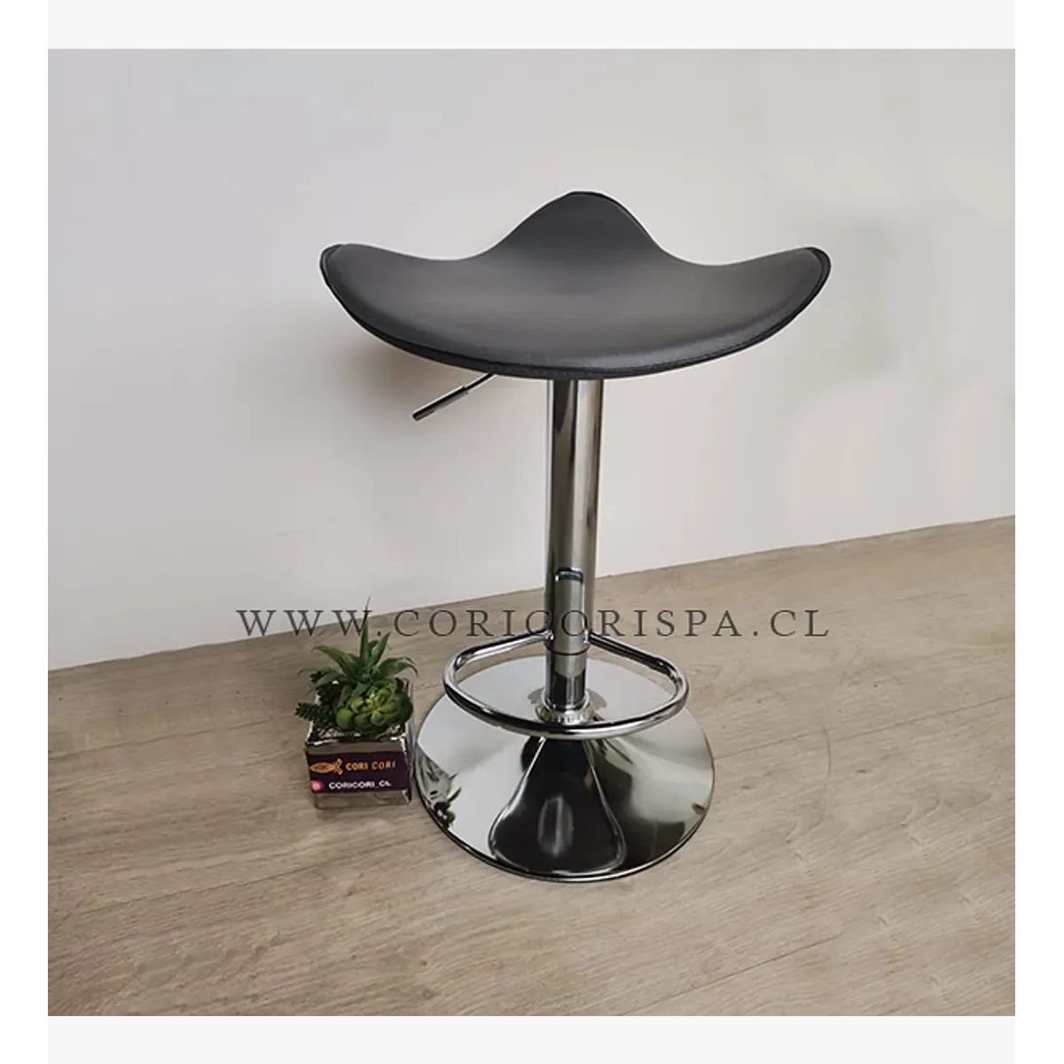 CORI CORI - Piso Bar de Altura Regulable Negro