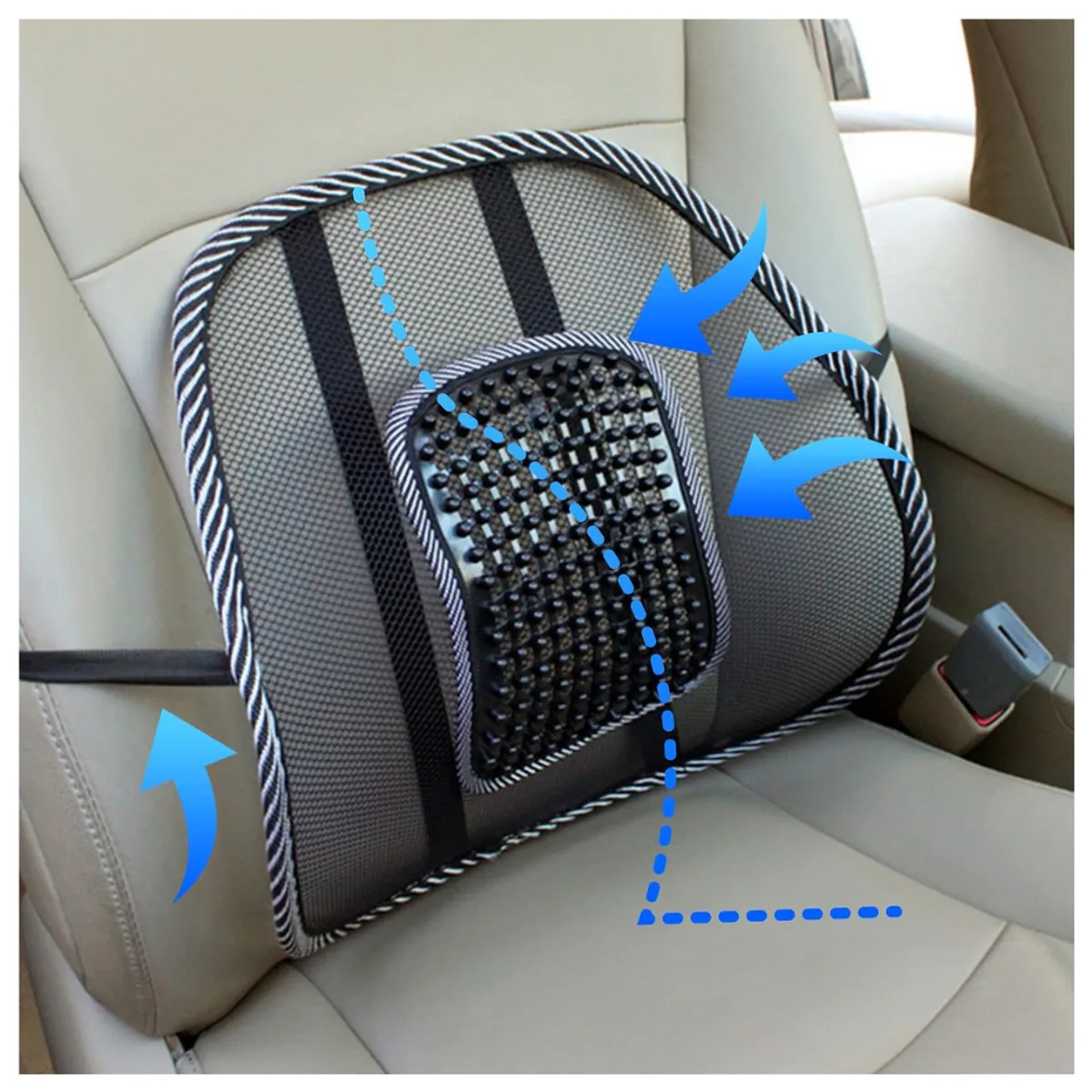 GENERICO - Cojín Lumbar Ergonómico Transpirable