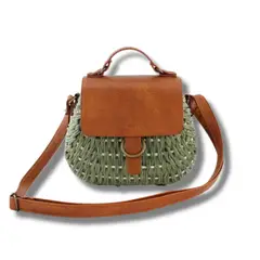 GENERICO - Bandolera Cartera Playera Vintage Colores Varios