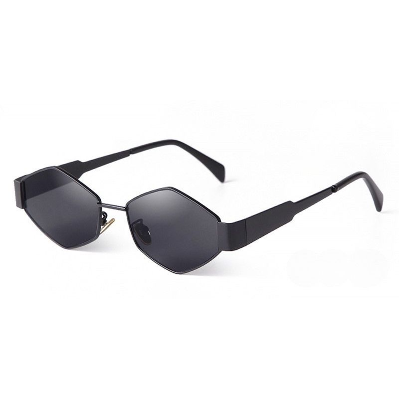 GENERICO - Gafas Lentes De Sol Retro Estilo Celine Hexagonal