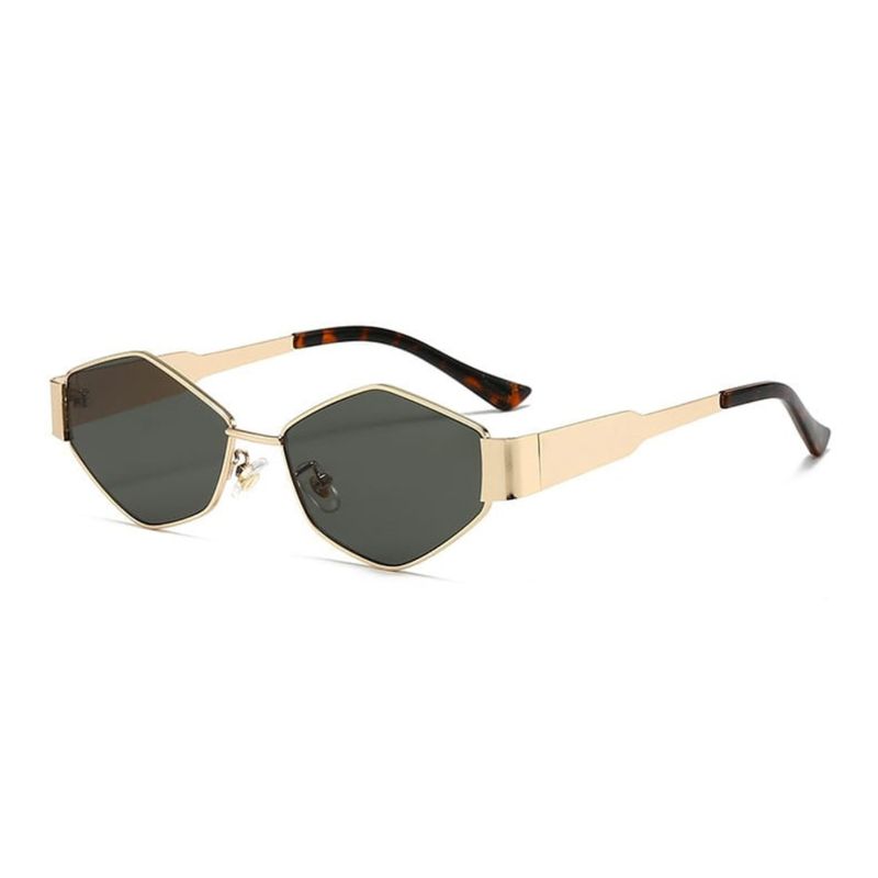 GENERICO - Gafas Lentes De Sol Retro Estilo Celine Hexagonal