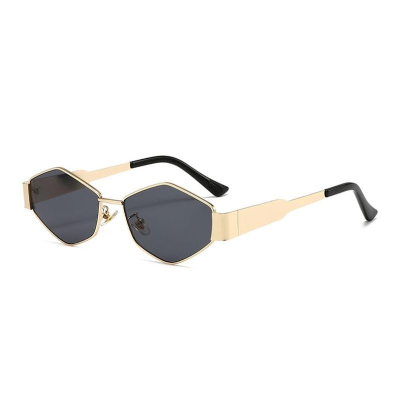 GENERICO - Gafas Lentes De Sol Retro Estilo Celine Hexagonal
