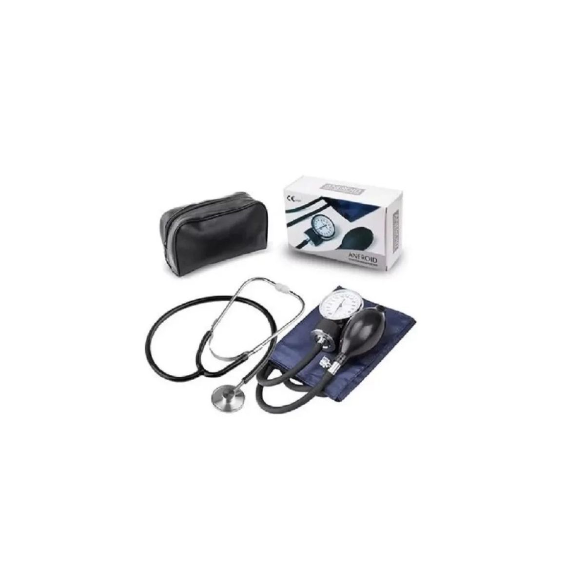 GENERICO - Toma Presion Brazo Aneroide Esfingomanometro Fonendoscopio Blue
