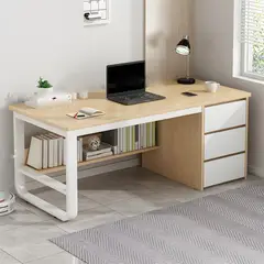 ARTDIY - Escritorio Oficina Madera Con Cajones140×745×50cm