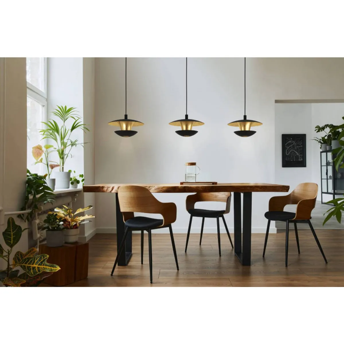 EGLO - Lámpara Colgante Niuvano Acero GU10 Led incluye 3X5W IP20 Cod99663