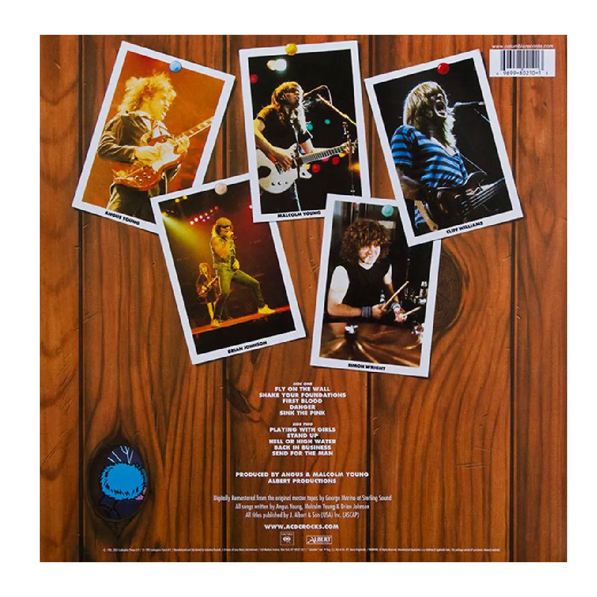 GRUPO LASER DISC - VINILO ACDC FLY ON THE WALLL EPIC 1LP