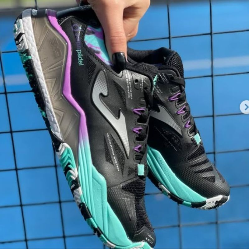 JOMA - Zapatilla Padel TSpin Lady 24 Joma Turquesa - Rosa.