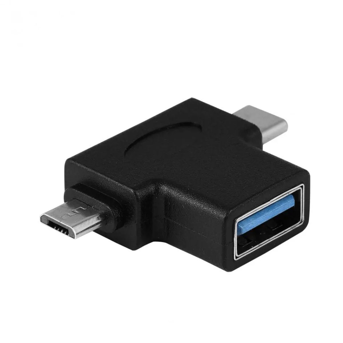GENERICO - Adaptador Otg Usb Tipo C y Micro Usb Para Celular Y Notebook