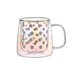 ADAGIO TEAS - Taza Doble Vidrio Daisies and Dots 400 ml