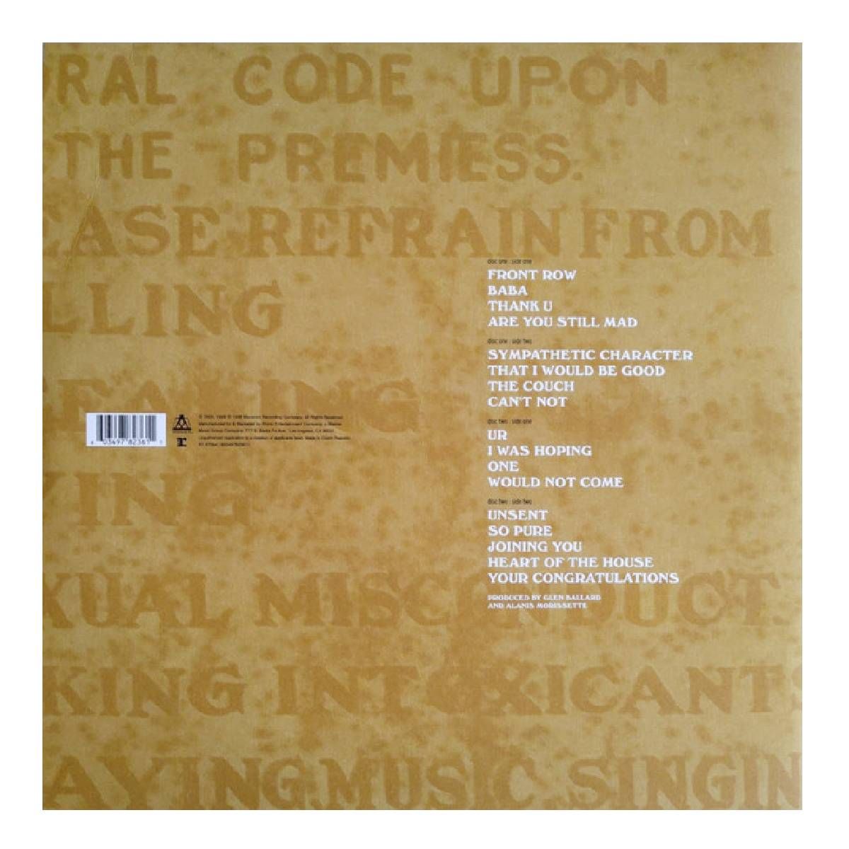 GRUPO LASER DISC - VINILO ALANIS MORISSETTE SUPPOSED FORMER INFATUATION JUNKIE