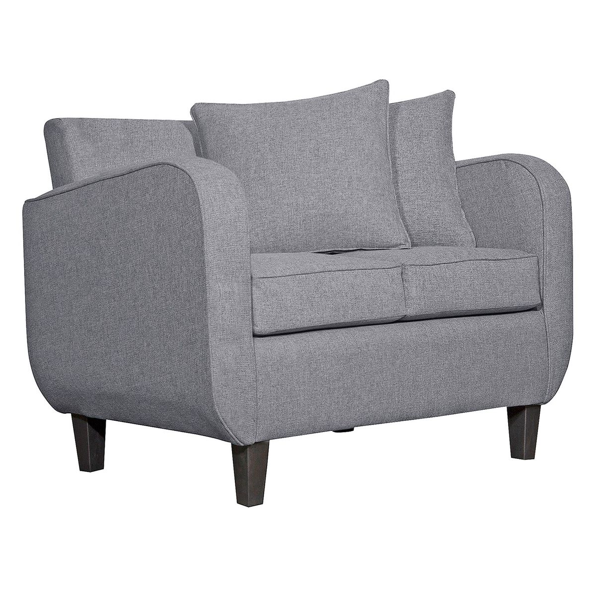 RUZAM MOBEL - SOFÁ 2 CUERPOS CRONOS GRIS