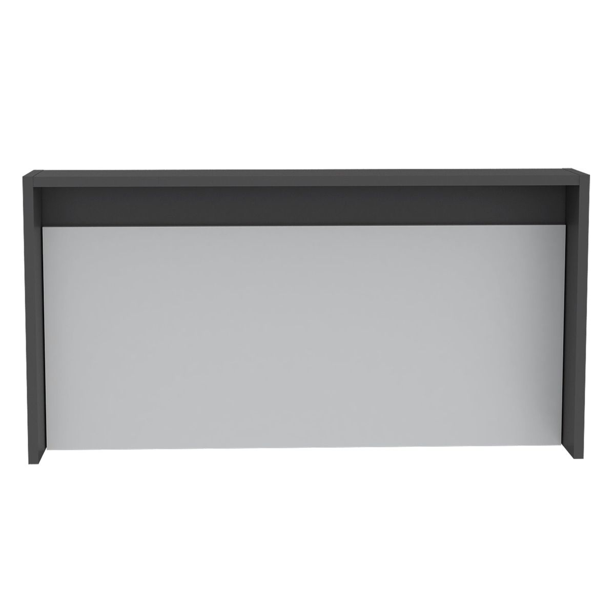 FMFURNITURE - Escritorio Abatible De Pared Blanco y Plomo 51.5x100x45.8 cm