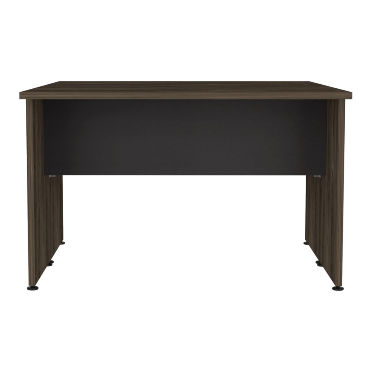 FMFURNITURE - Escritorio - Negro y Café Oscuro 75x120x131.9 cm