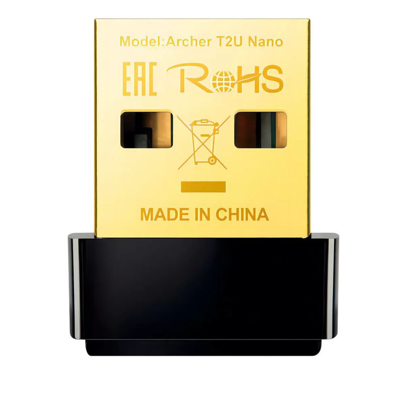 GENERICO - Tp Link Ac600 placa de red usb archer T2u wifi nano dual band