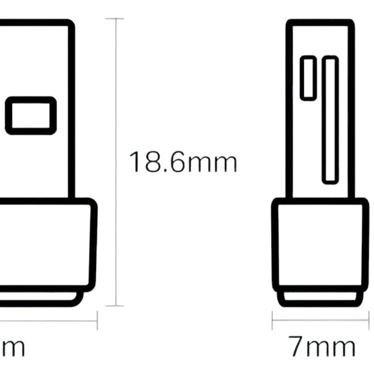 GENERICO - Tp Link Ac600 placa de red usb archer T2u wifi nano dual band