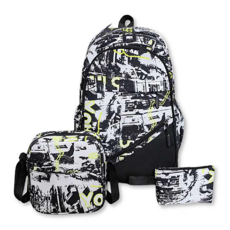 UTILISIMO - Pack Mochila Lonchera Estuche Grande 46cm Juvenil y Escolar
