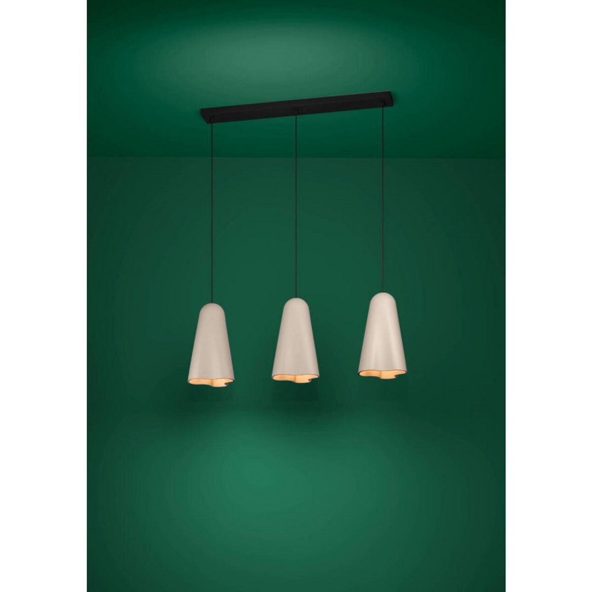 EGLO - Lámpara Colgante Tollerica Acero E27 3x40W IP20 Cod390364