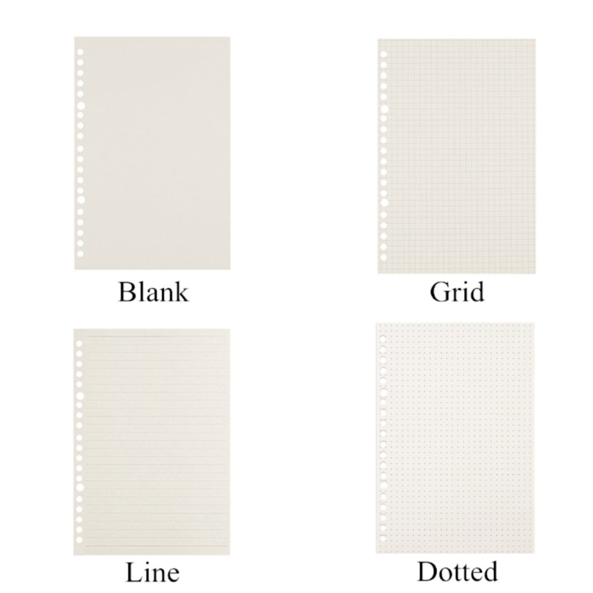 LANGUO - Repuesto De Hojas Blanca Para Libreta Anillada A5 Languo