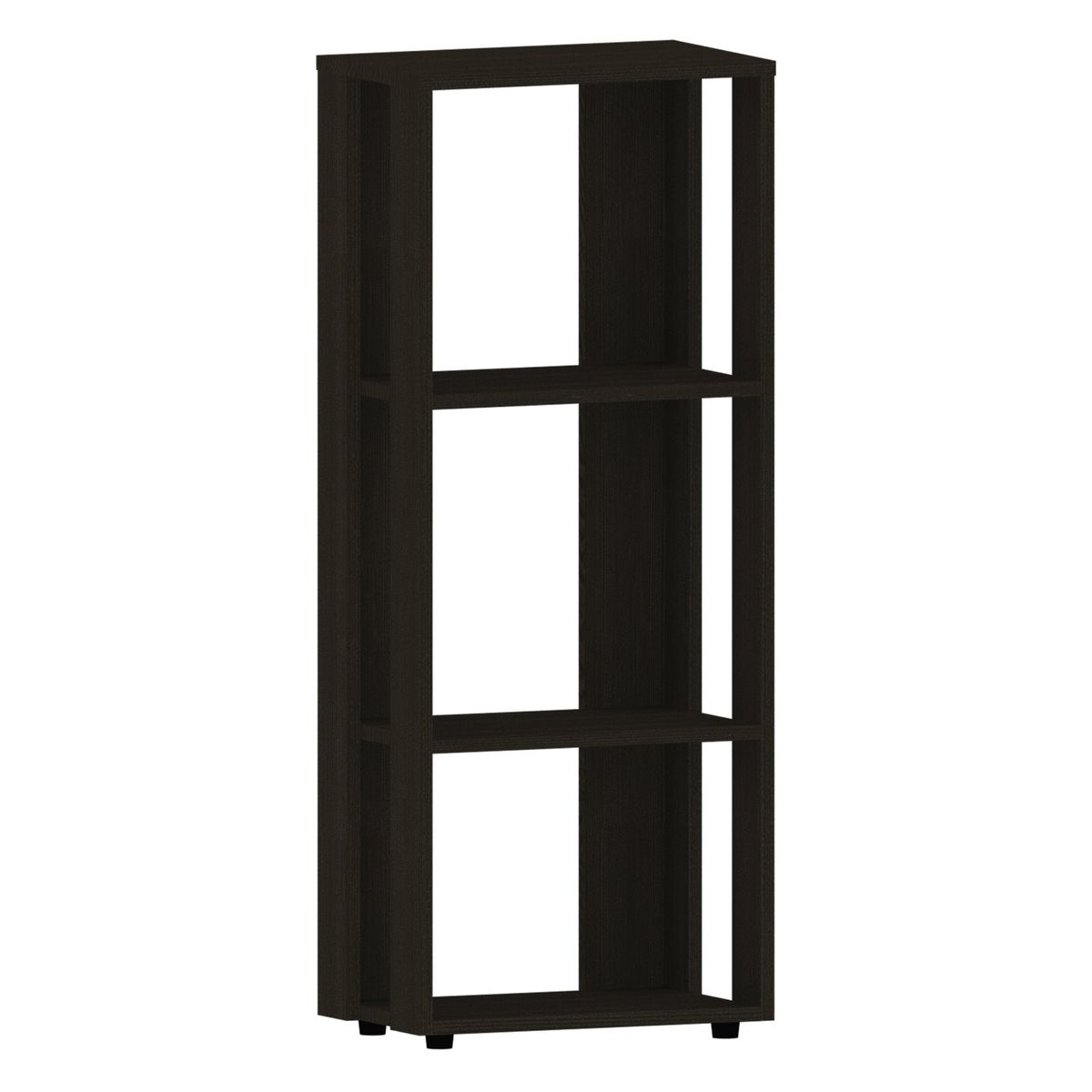 FMFURNITURE - Librero 2 Estantes - Negro 100.75x40x25.1 cm