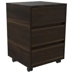 FMFURNITURE - Cajonera Con Ruedas Café Oscuro 66x46.4x45.3 cm