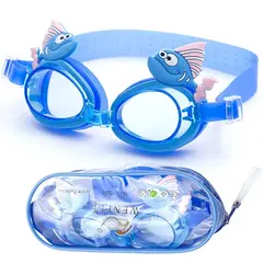 A - Lentes de Natación para Niños con Diseño Diversión Acuática