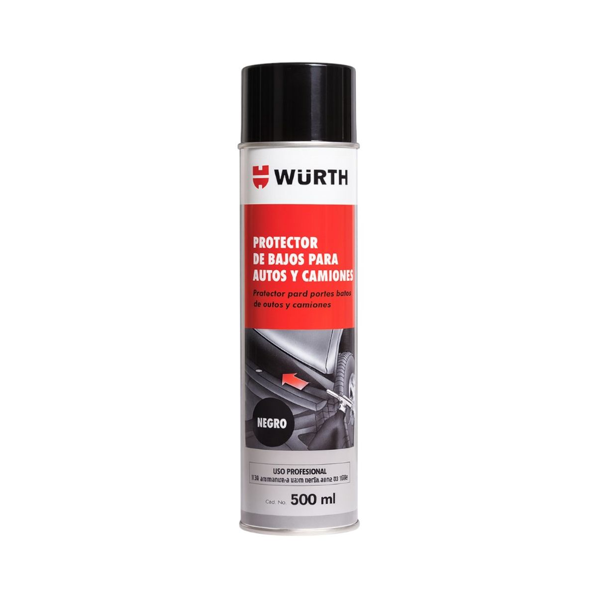 WURTH - Pintura Antigravilla Spray Undercoating 500ml Pick-up Chasis
