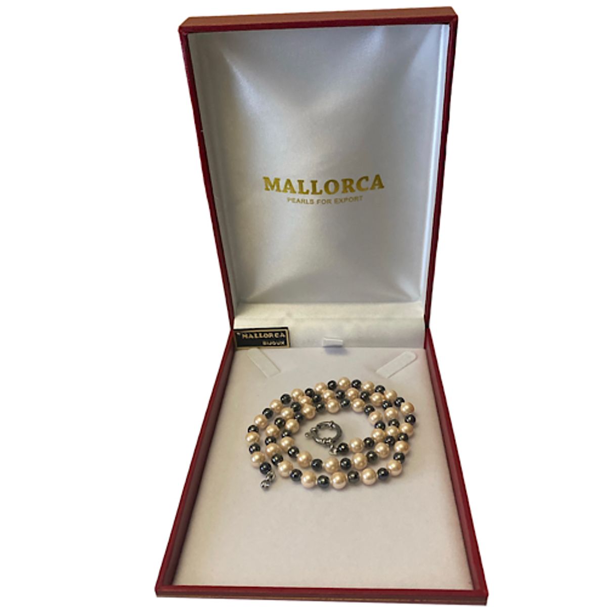 MALLORCA - COLLAR Y AROS CONJUNTO  PERLAS DE MALLORCA 50CMS.