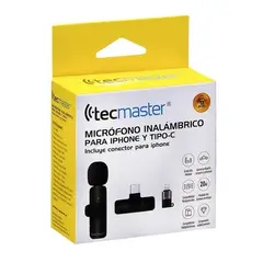 TECMASTER - Micrófono Inalámbrico Para iPhone iPad Y Android tm-300518