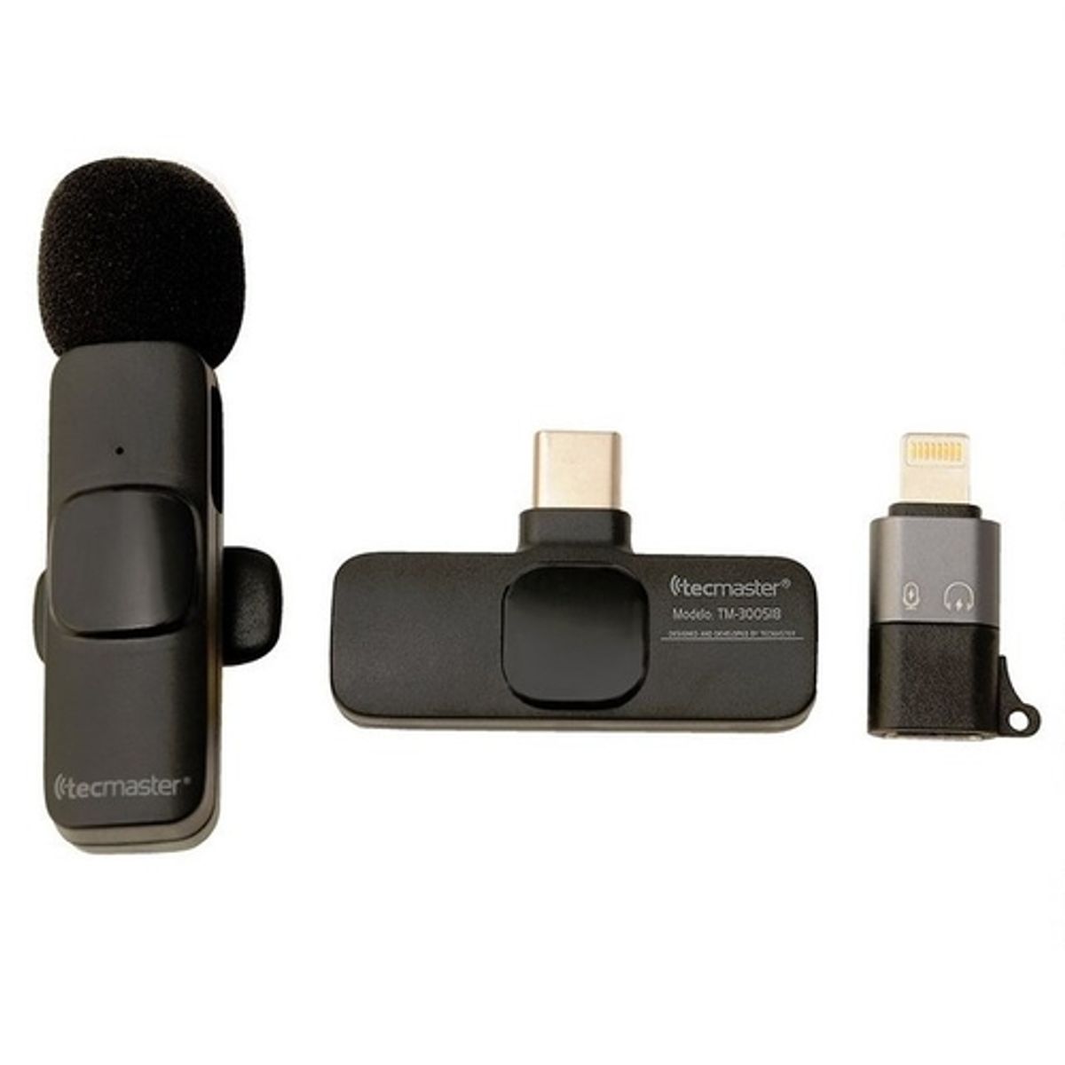 TECMASTER - Micrófono Inalámbrico Para iPhone iPad Y Android Tecmaster tm-300518