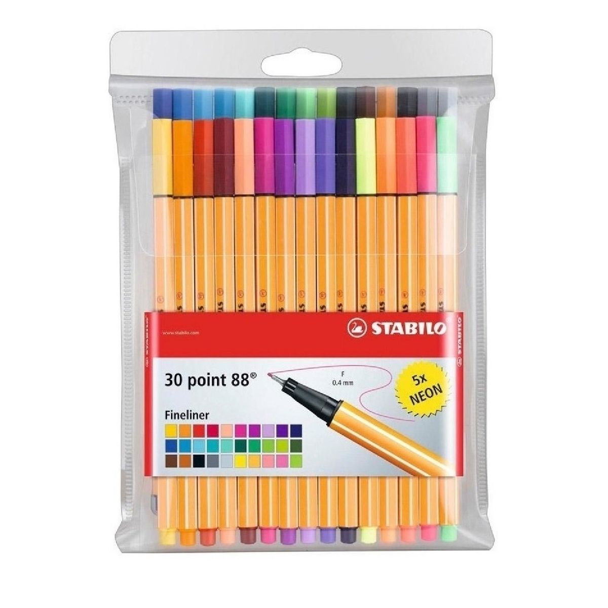 STABILO - Set 30 Lápices Point 88 Blister Tiralineas Stabilo