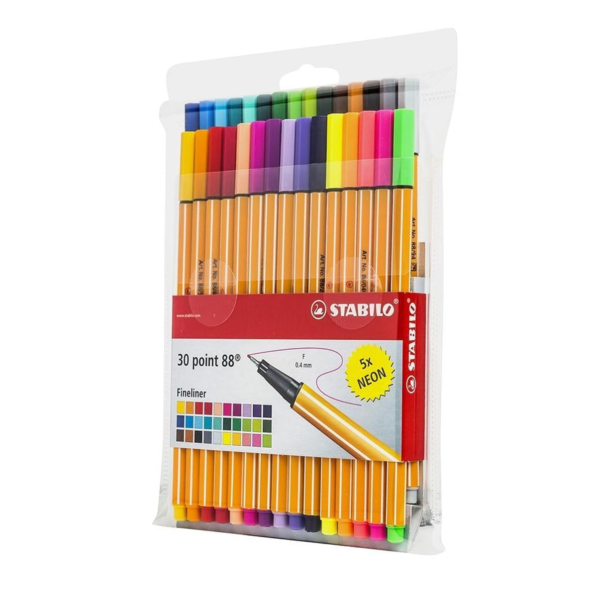 STABILO - Set 30 Lápices Point 88 Blister Tiralineas Stabilo