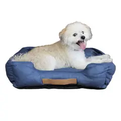 ANIMAL REPUBLIC - Cama Perro Resistente Premium William Azul M 61cm